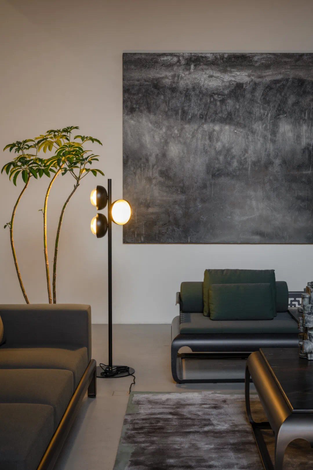 Interior with artwork